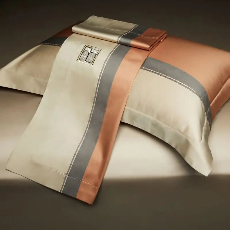 Luxury 1000TC Egyptian Cotton Embroidery Bedding Set - 4 or 7 Pieces | Queen & King Size