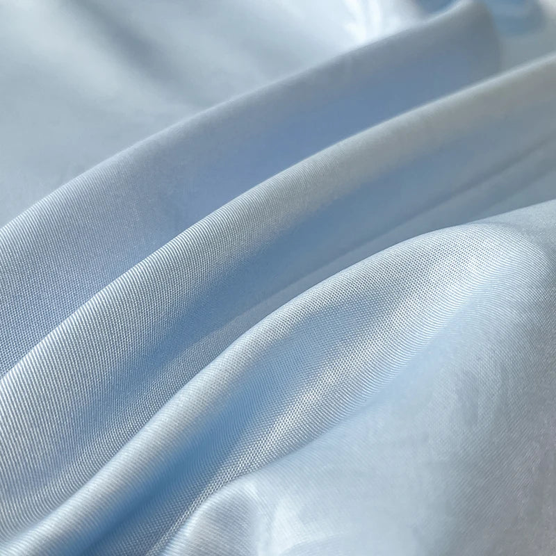 French Jacquard Summer Quilt Set - Snow Lotus Tencel Bedding | 3 or 4 Pieces | Romantic Style