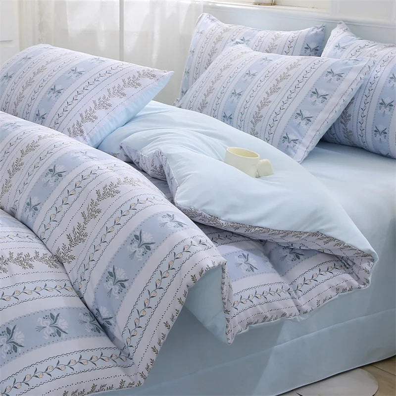 IMPORTANT COTTON DUVET COVER SET WITH 2PILLOW CASE