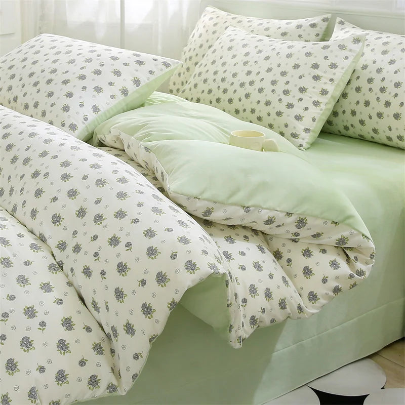 IMPORTANT COTTON DUVET COVER SET WITH 2PILLOW CASE