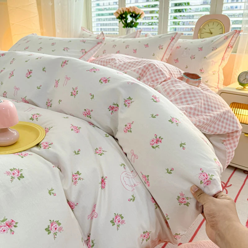 PRINTED DUVET COWER WITH 2 PILLOW CASE