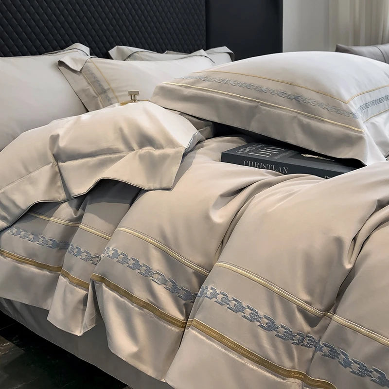 200S LONG-STAPLE COTTON FOUR-PIECE LUXURY BEDDING SET