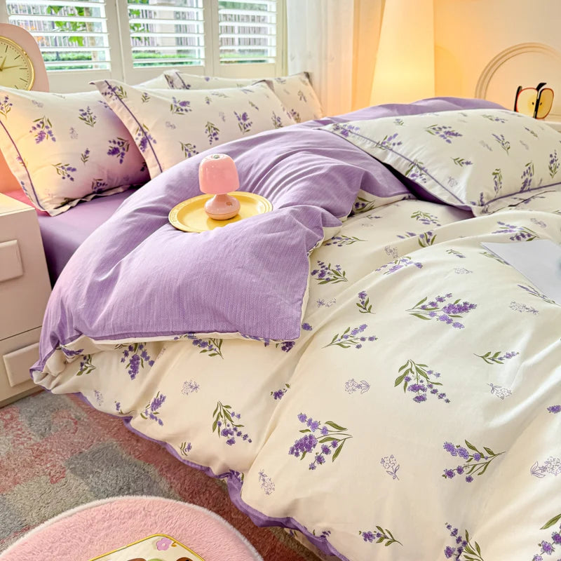 PRINTED DUVET COWER WITH 2 PILLOW CASE