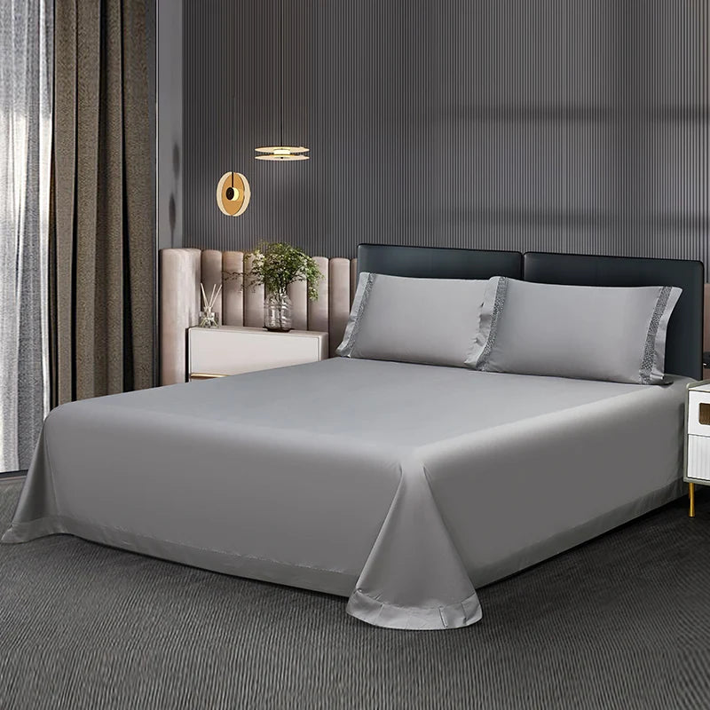 1400TC Egyptian Cotton  Bedding Set - 4 Pieces | Hollow Wide Edge Design