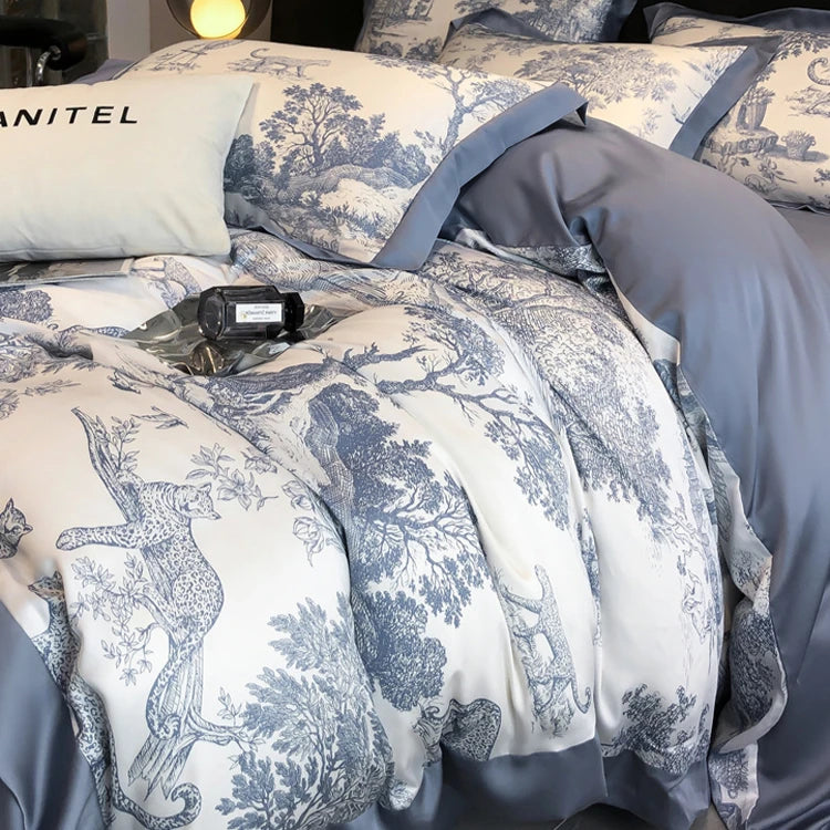 Natural Eucalyptus Lyocell Queen Bedding Set - Soft, Silky & Eco-Friendly