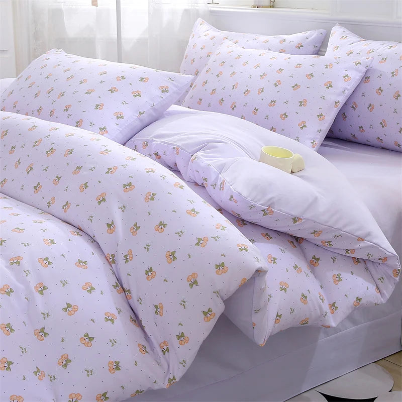 IMPORTANT COTTON DUVET COVER SET WITH 2PILLOW CASE