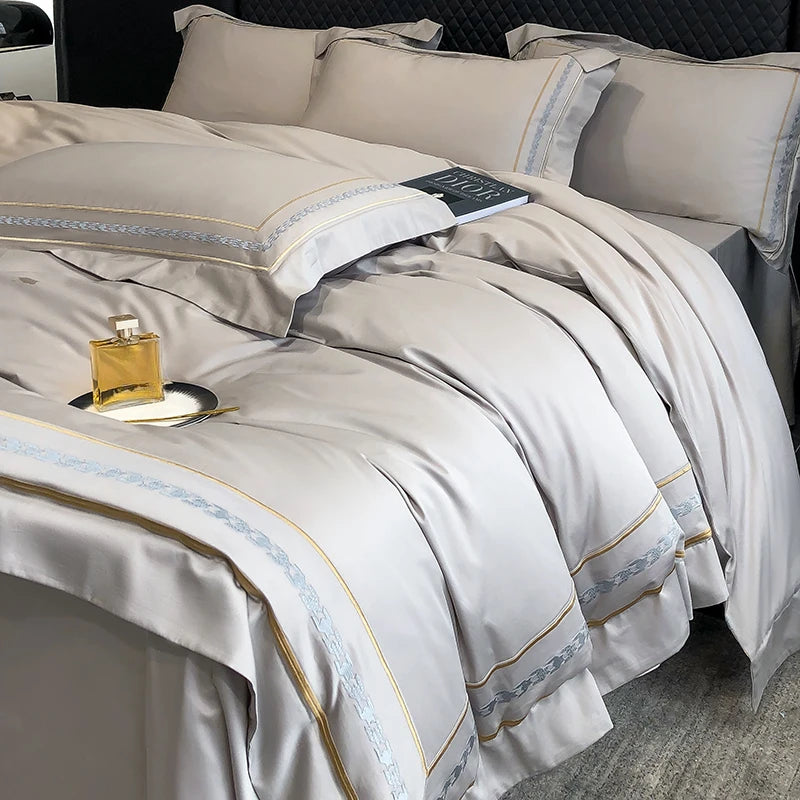 200S LONG-STAPLE COTTON FOUR-PIECE LUXURY BEDDING SET