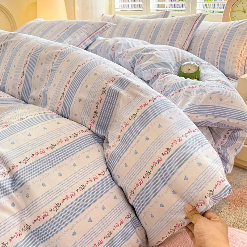 PRINTED DUVET COWER WITH 2 PILLOW CASE