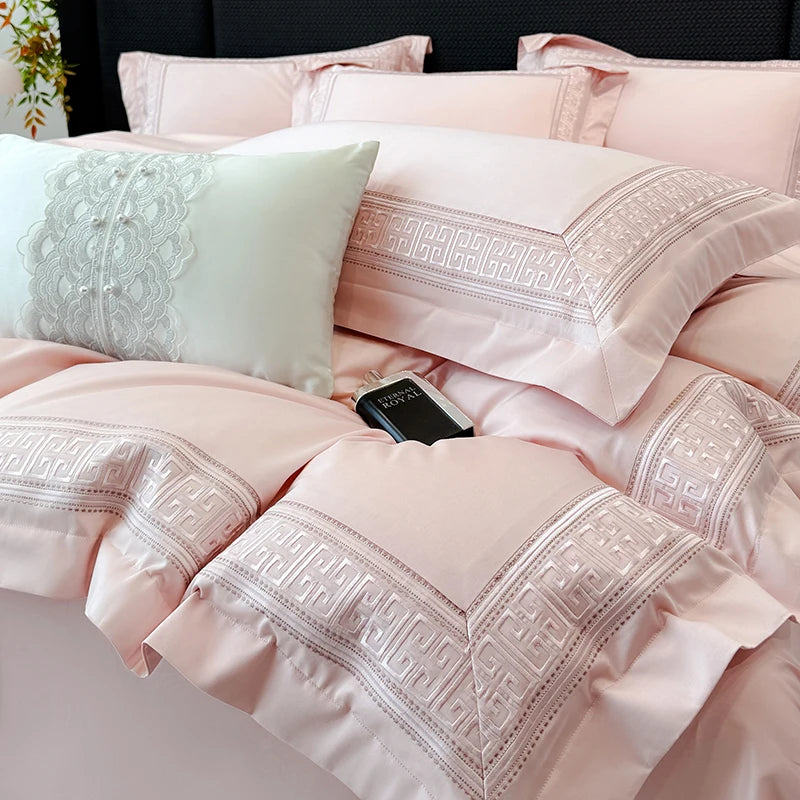 4-Piece Pure Cotton 200 Count Long-Staple Luxury Bedding Set | Quilt Cover 220x240