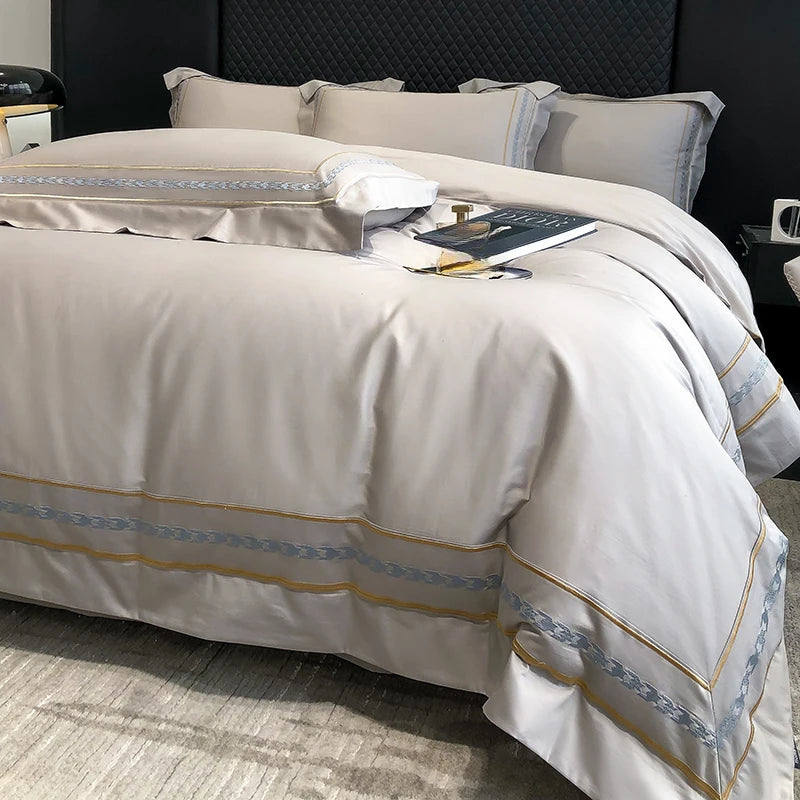 200S LONG-STAPLE COTTON FOUR-PIECE LUXURY BEDDING SET