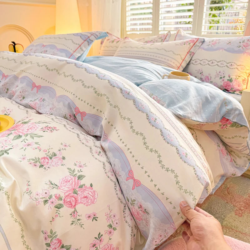 PRINTED DUVET COWER WITH 2 PILLOW CASE