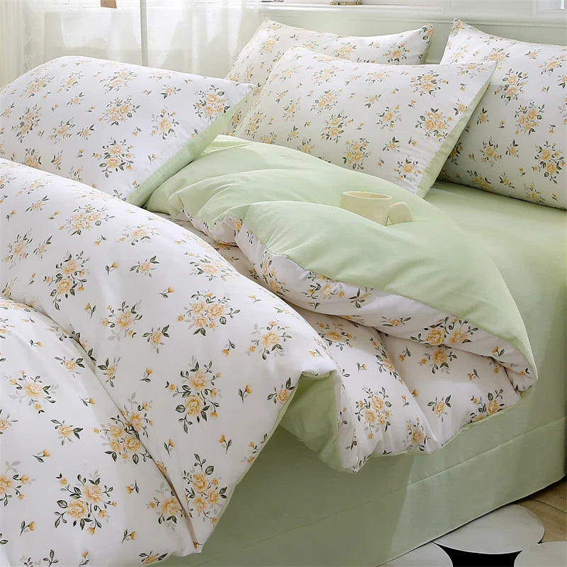 IMPORTANT COTTON DUVET COVER SET WITH 2PILLOW CASE