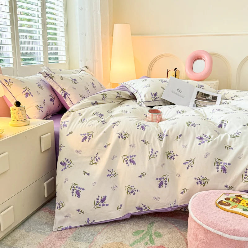 PRINTED DUVET COWER WITH 2 PILLOW CASE