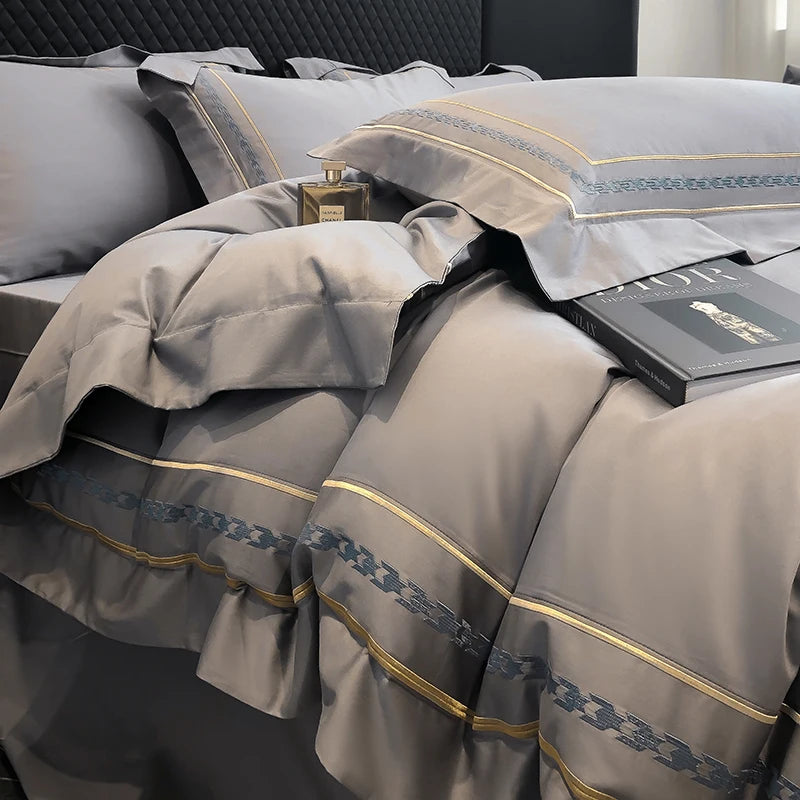 200S LONG-STAPLE COTTON FOUR-PIECE LUXURY BEDDING SET