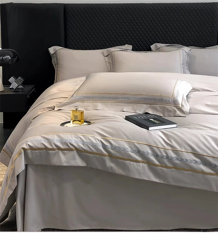 200S LONG-STAPLE COTTON FOUR-PIECE LUXURY BEDDING SET
