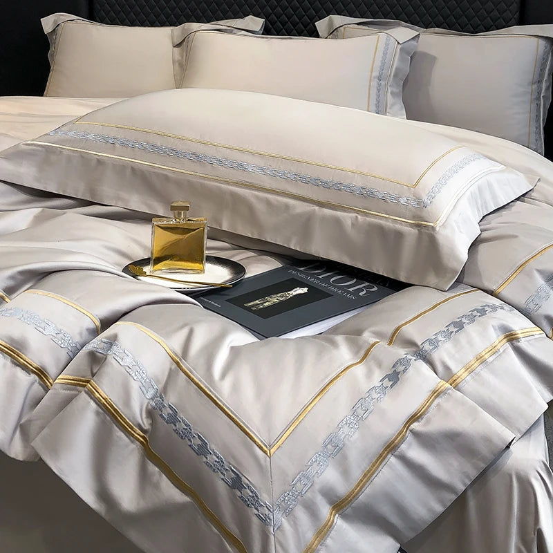 200S LONG-STAPLE COTTON FOUR-PIECE LUXURY BEDDING SET