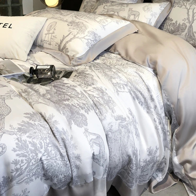 Natural Eucalyptus Lyocell Queen Bedding Set - Soft, Silky & Eco-Friendly