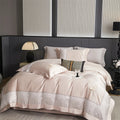 Butterfly Embroidery Jacquard Egyptian Cotton Bedding Set - 4 Pieces | Queen & King Size