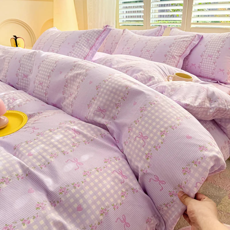 PRINTED DUVET COWER WITH 2 PILLOW CASE