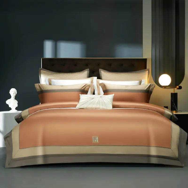 Luxury 1000TC Egyptian Cotton Embroidery Bedding Set - 4 or 7 Pieces | Queen & King Size