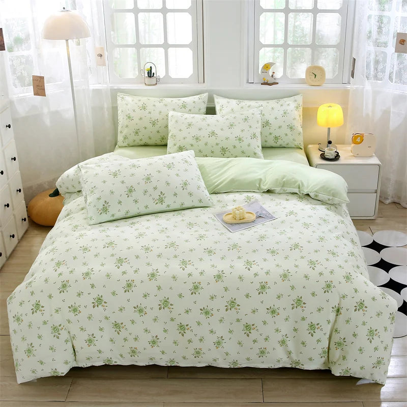 IMPORTANT COTTON DUVET COVER SET WITH 2PILLOW CASE