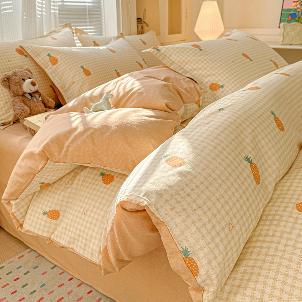 IMPORTANT COTTON DUVET COVER SET WITH 2PILLOW CASE