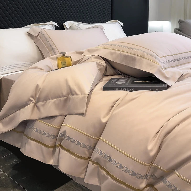 200S LONG-STAPLE COTTON FOUR-PIECE LUXURY BEDDING SET